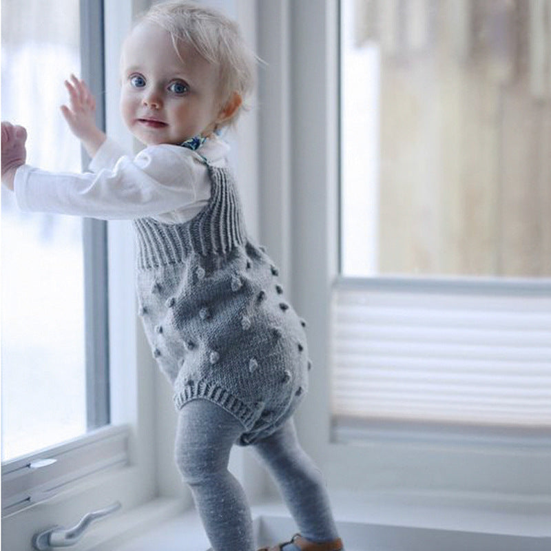 The Perfect Choice for Your Little One: Knitted Romper Baby Sweater Romper